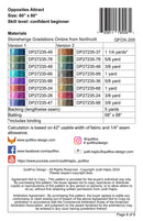 Quilt Fox Designs Opposites Attract Quilt Pattern