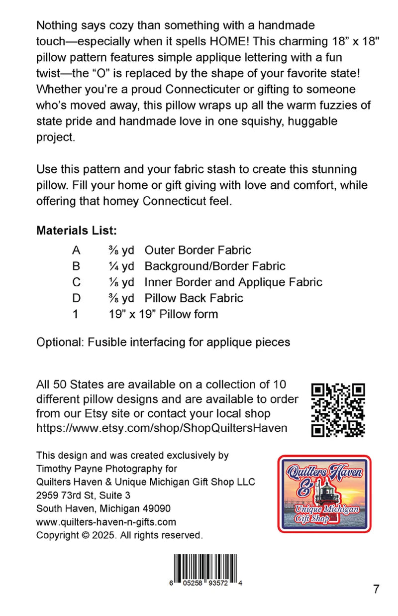 Connecticut Home Pillow