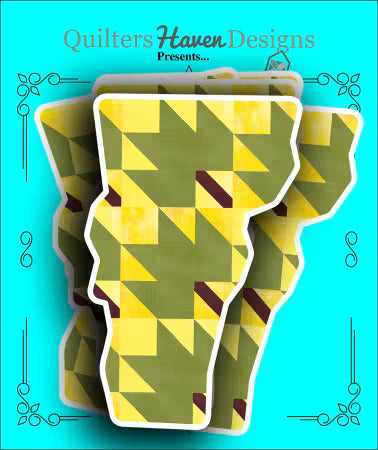 Vermont State Quilt Sticker