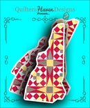 New Hampshire State Quilt Sticker