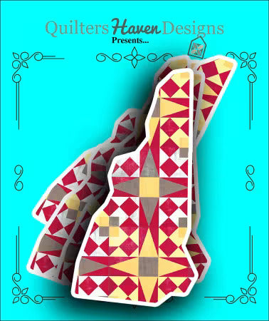 New Hampshire State Quilt Sticker