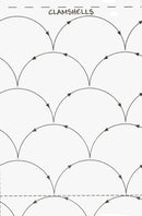 Quilt Pattern On A Roll Clamshell From Quilting Made Easy