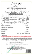 Ingots Quilt Pattern