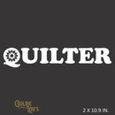 Quilter Vinyl Car Decal