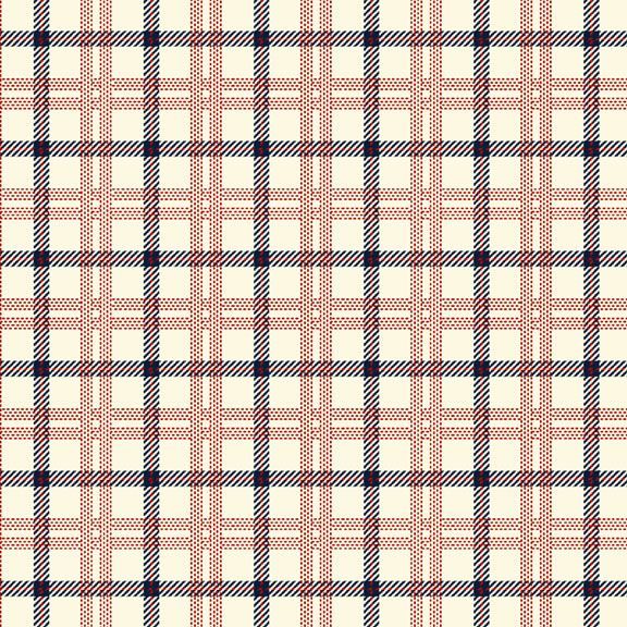 Marcus Fabrics Primo Plaids Americana Cream Flannel Fabric