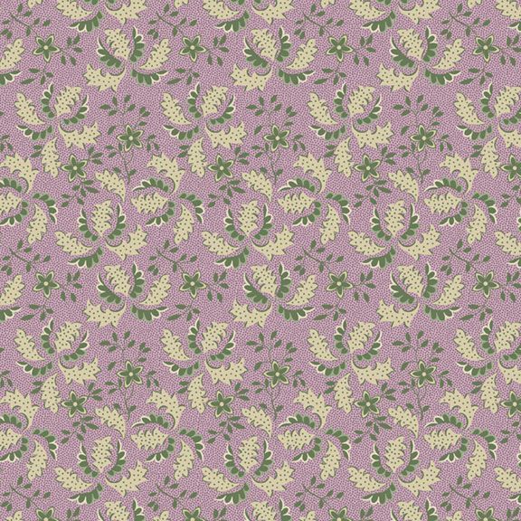 Marcus Fabrics Vivienne Lilac Floppy Fern Fabric