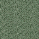 Marcus Fabrics Grace Elizabeth Floral Scroll Green Fabric