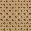 Marcus Fabrics Sturbridge Floral Petites Sunday Best Beige Fabric