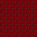 Marcus Fabrics Sturbridge Floral Petites Flowers Plus Red Fabric
