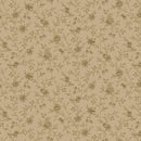 Marcus Fabrics Prairie Backgrounds Strewn Flowers Khaki Fabric
