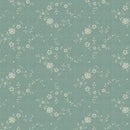 Marcus Fabrics Blue Palisades Roses Aqua Fabric