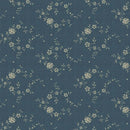 Marcus Fabrics Blue Palisades Roses Blue Fabric