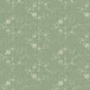 Marcus Fabrics Blue Palisades Roses Sage Fabric