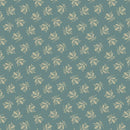 Marcus Fabrics Blue Palisades Berry Vine Aqua Fabric