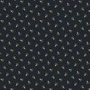 Marcus Fabrics Blue Palisades Flower Navy Fabric