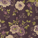 Marcus Fabrics Purple Passion Dark Purple Passion Flowers Fabric ONLINE PURCHASE ONLY