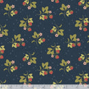 Marcus Fabrics Strawberry Patched Tossed Strawberries Navy Fabric