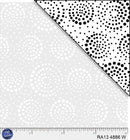 P & B Textiles Ramblings 13 Circle Dots White Fabric