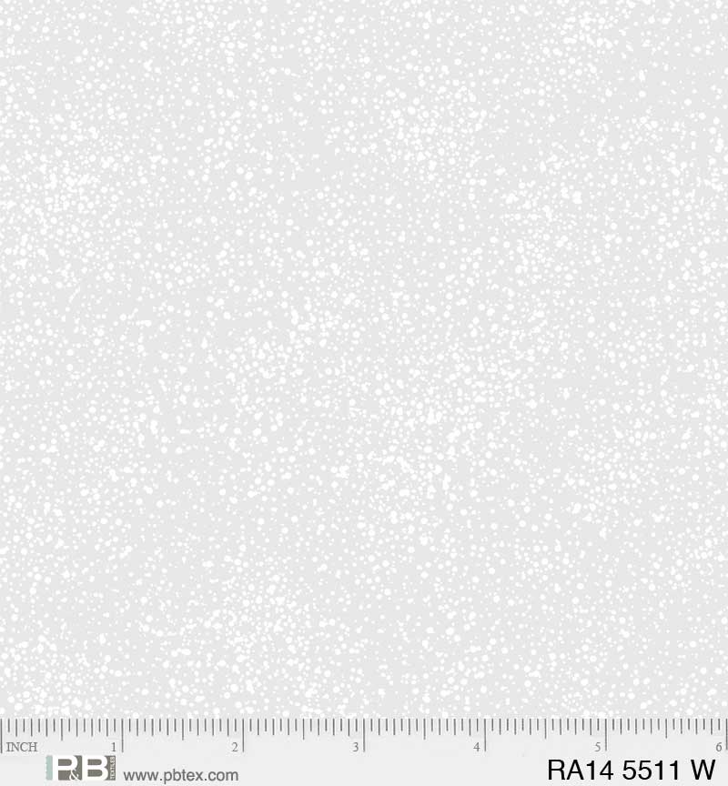 P And B Textiles Ramblings 14 Spray White Fabric