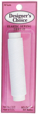 Elastic Sewing Thread 30 Yards White