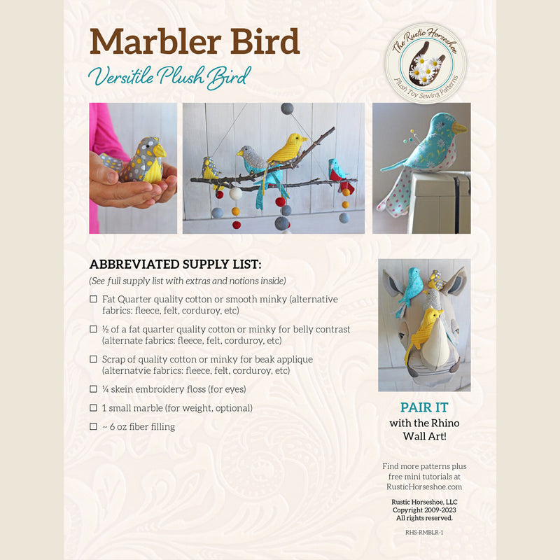 Marbler Bird Pattern