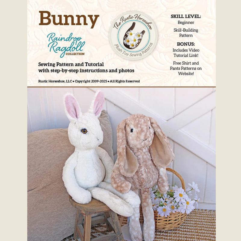 Raindrop Ragdoll Bunny Pattern and Tutorial