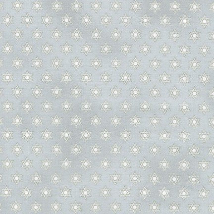 Robert Kaufman Stars of Light Star of David Silver Fabric ONLINE ONLY