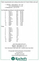 Rachels Of Greenfield Forest Critters Wall Quilt Kit