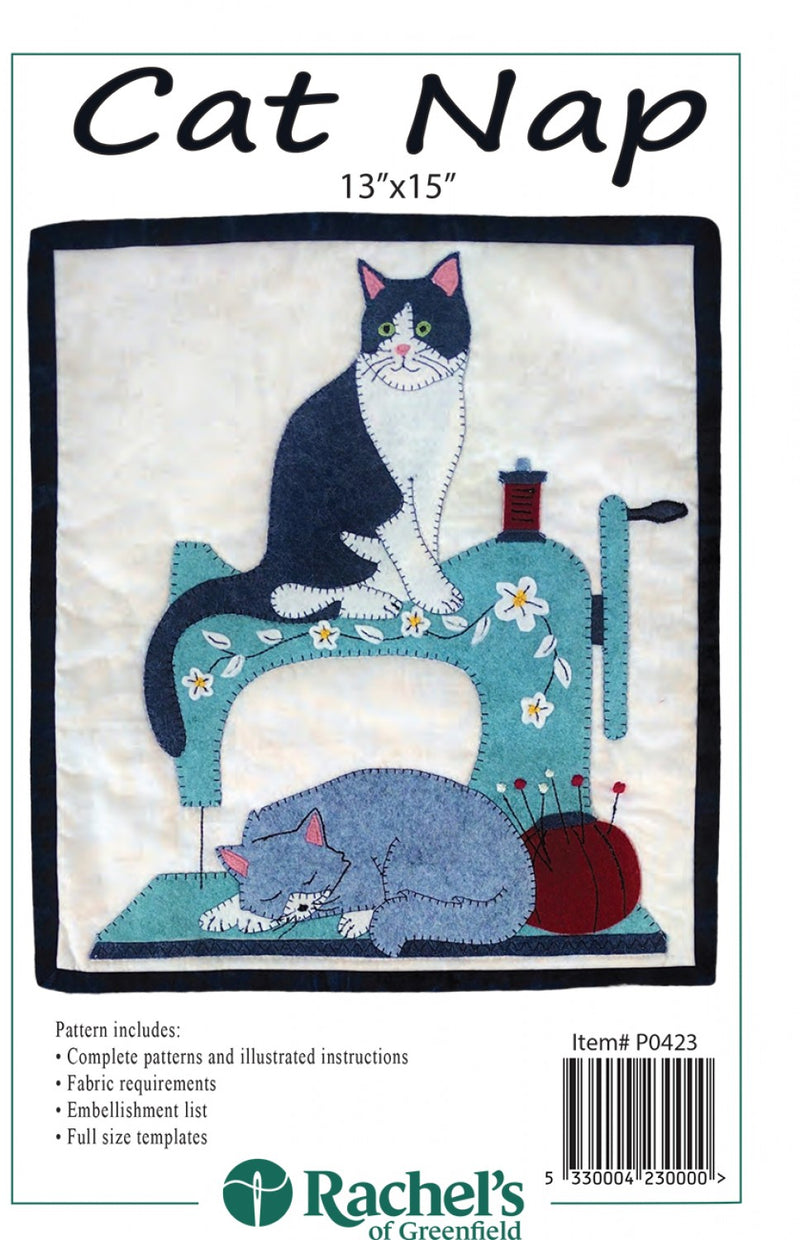 Rachels Of Greenfield Cat Nap Wall Quilt Pattern