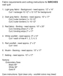 Birches Wool Applique Pattern