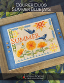 Courier Duos: Summer Blue Jays Cross Stitch Pattern