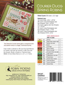Courier Duos: Spring Robins Cross Stitch Pattern