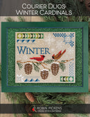 Courier Duos: Winter Cardinals Cross Stitch Pattern