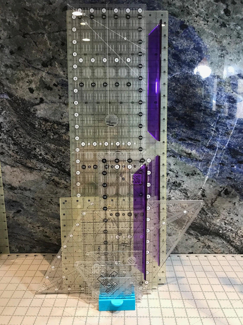 Ruler Stand 10 Slot Blue