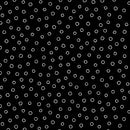 P & B Textiles Salt And Pepper Tossed Open Dots Black Fabric