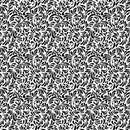 P & B Textiles Salt And Pepper Flourishes White Fabric