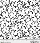 P & B Textiles Salt And Pepper Vines White Fabric