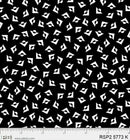 P & B Textiles Salt And Pepper Tossed Bold Shapes Black Fabric