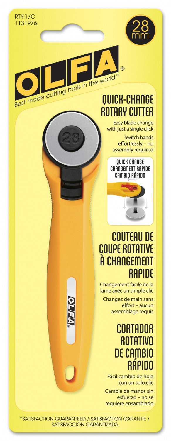 Olfa Quick Blade Change 28mm Rotary Cutter