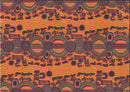 M&S Textiles Orange Rock Wallaby Dreaming Fabric