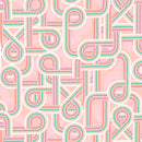 Robert Kaufman Wishwell Wilshire Ribbon Cable Peach Fabric ONLINE PURCHASE ONLY