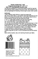 Travel Phone Bag Pattern
