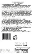 My Folding Sewing Mat Pattern