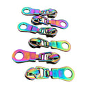 Zipper Pulls Set of 6 Iridescent Rainbow