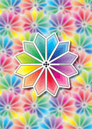 Colorburst Quilt Block Sticker