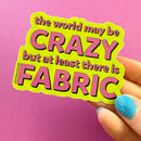 Crazy World Sticker