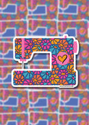 Daisy Sewing Machine Sticker