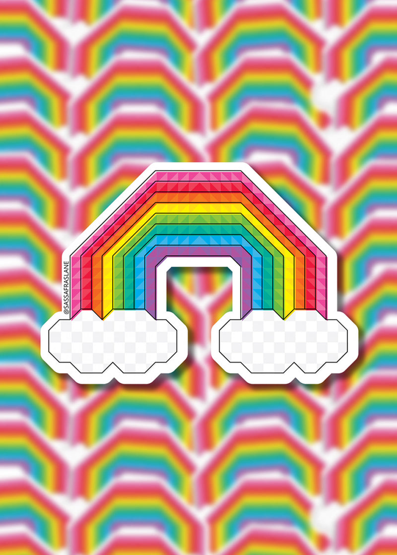 Happy Highway Rainbow Sticker