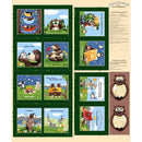 Clothworks Barron Goes Camping Book Panel