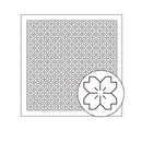 Sashiko Sampler Hitome-Zashi Sakura-No-Hana White